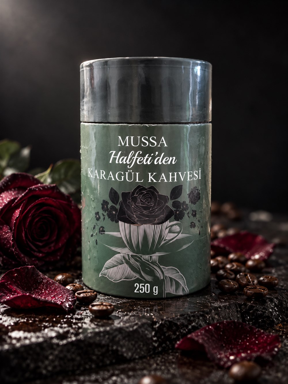 MUSSA Karagül Kahvesi yeşil 250 gram kutu